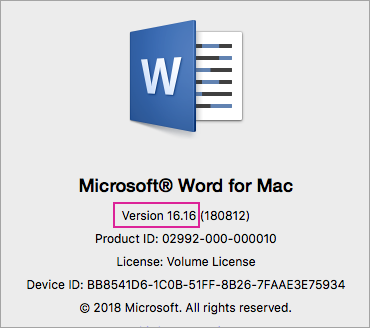 outlook for mac version